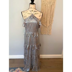 Willow & Clay Tiered Lace Maxi Dress